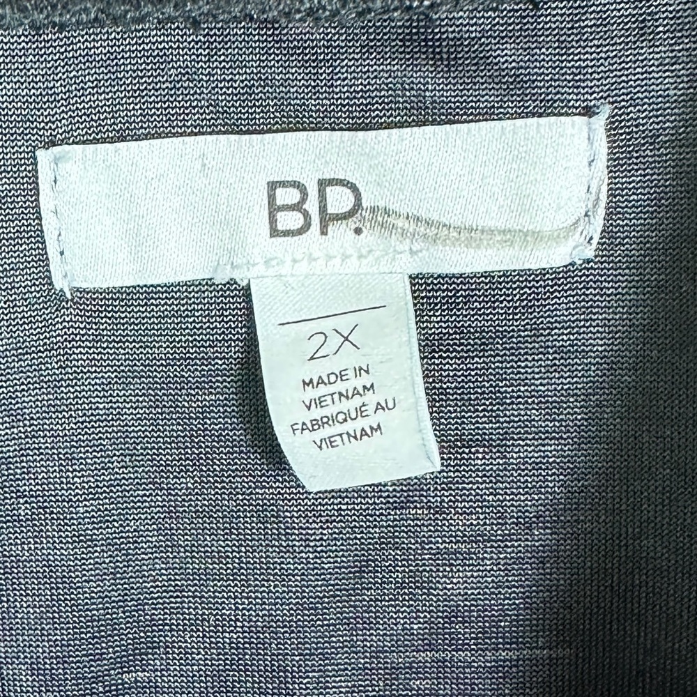 NEW Nordstrom Mock Neck Velvet Top Black 2021 Size 2X BP Cropped‎ Long Sleeve - Picture 3 of 9